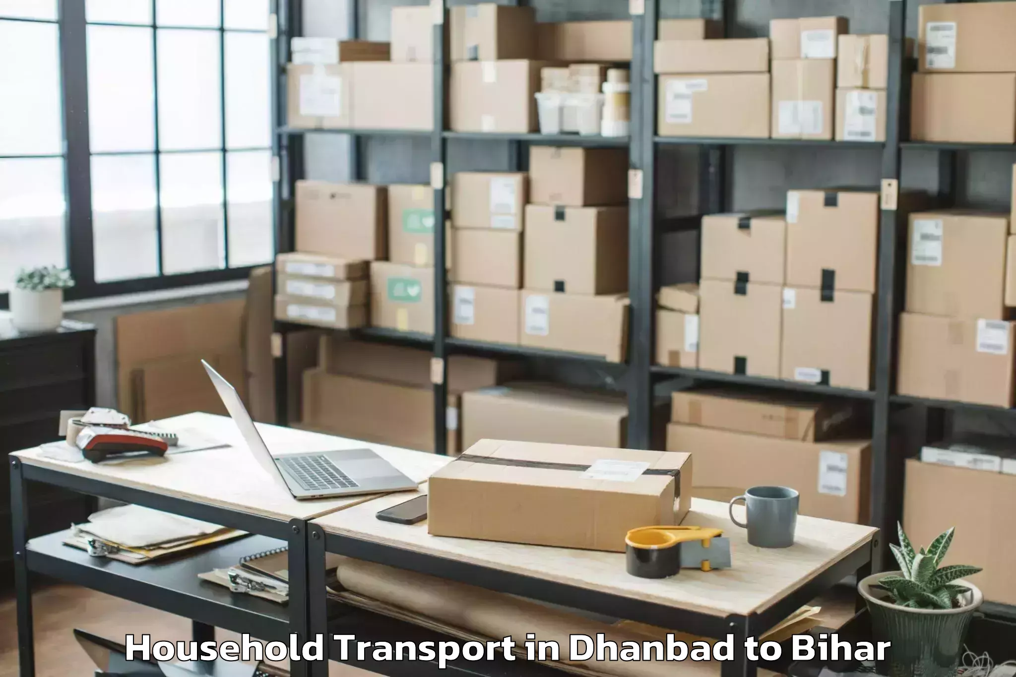 Book Dhanbad to Saharsa Household Transport Online